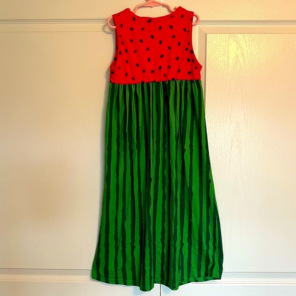 Girls Fun Watermelon Sleeveless Dress - Picture 2 of 4